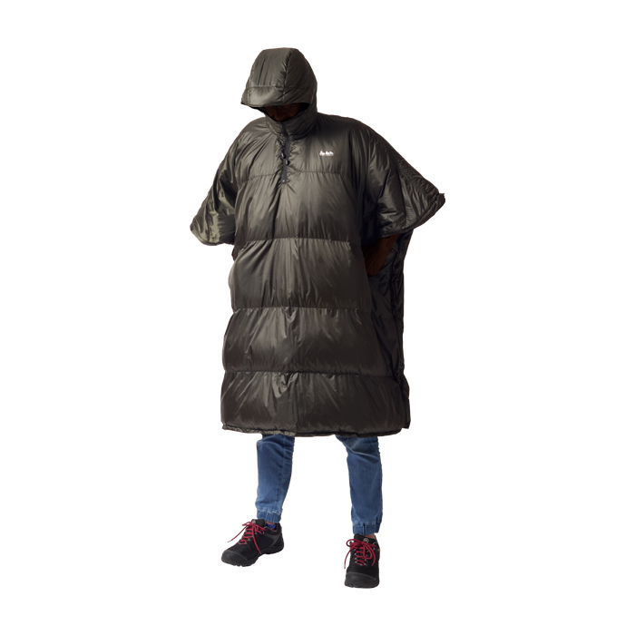 激レアアイテムsiva ポンチョ型ダウンコート男女兼用